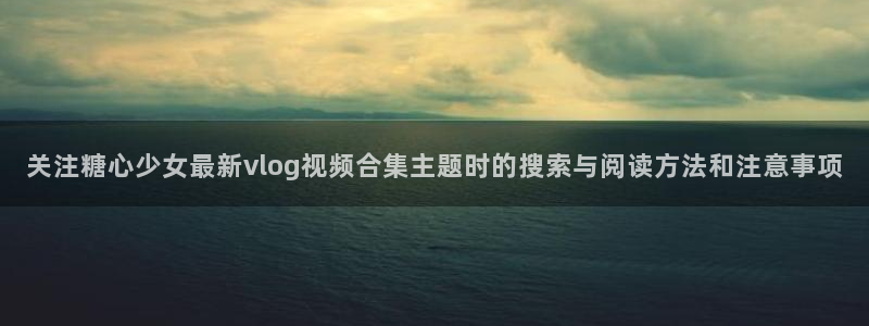糖心vlog网页版